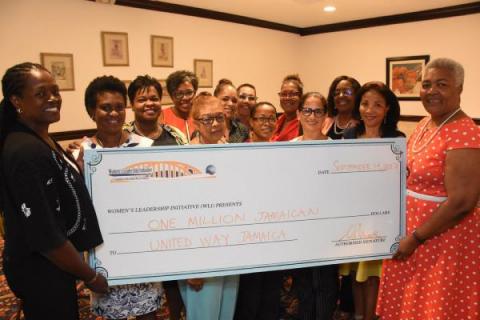 WLI Gives J$1M to United Way of Jamaica